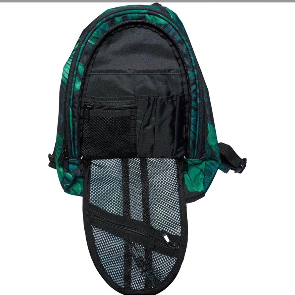 Dakine Green Tropical Leaf Sling Backpack - Picture 2 of 2